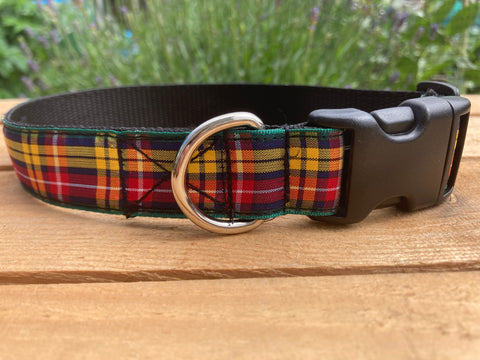 Scottish Tartan Dog Collar - Buchanan