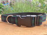 Scottish Tartan Dog Collar - Black Watch
